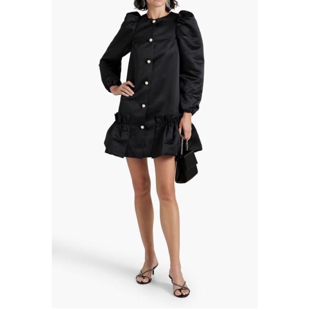 Sleeper Mystery Puff Mini Dress – Black, XS